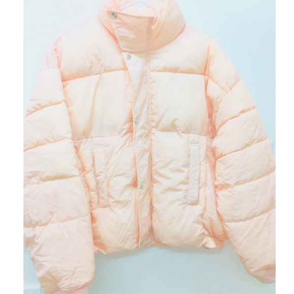 FREE PEOPLE Cold Rusher Puffer Coat JACKET Pink - Picture 6 of 6
